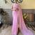 pink embellished sequinned saree