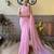 pink embellished sequinned saree