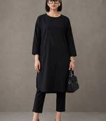 everyday workwear solid cotton kurta sets