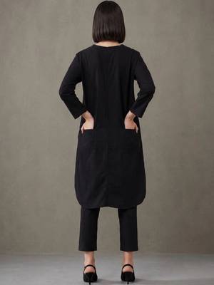 everyday workwear solid cotton kurta sets 3