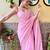 pink embellished sequinned saree
