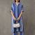 women striped regular kurta with trousers