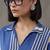 women striped regular kurta with trousers