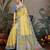 yellow ethnic motifs saree
