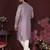 Light blue premium smart silk embroidery sequence work premium designer only kurta
