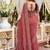 rose floral embroidered poly georgette heavy work saree