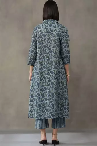 tailored printed a-line kurta sets