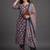 tailored women printed kurta with trousers with dupatta