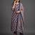 tailored women printed kurta with trousers with dupatta