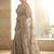 grey embellished zari sequinned satin heavy work saree