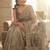 grey embellished zari sequinned satin heavy work saree