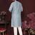 Light green premium smart silk embroidery sequence work premium designer only kurta