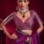 purple ethnic motifs woven design zari pure linen banarasi saree with blouse piece