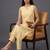 workwear women striped kurta with trousers