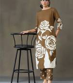 everyday workwear women printed kurta with trousers