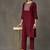 tailored women embroidered kurta with trousers