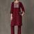 tailored women embroidered kurta with trousers