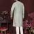 Light sky blue premium smart silk embroidery sequence work premium designer only kurta