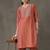 tailored women embroidered kurta with trousers
