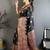 black black pashmina silk zari weaving saree matching blouse piece
