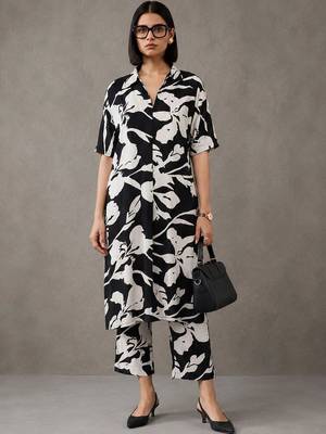 tailored printed a-line kurta sets 1