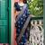 navy_blue woven design zari pure chiffon handloom saree