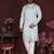Teal premium smart silk embroidery sequence work premium designer kurta pajama
