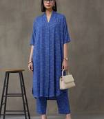 workwear printed a-line kurta sets