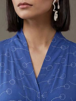 workwear printed a-line kurta sets 4