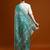 blue floral woven design zari banarasi saree