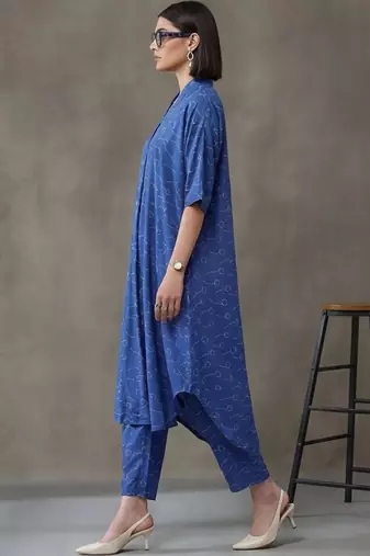 workwear printed a-line kurta sets