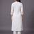 women floral embroidered regular thread work kurta with trousers