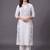 women floral embroidered regular thread work kurta with trousers
