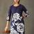 smart women printed kurta with trousers