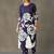 smart women printed kurta with trousers