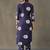 smart women printed kurta with trousers