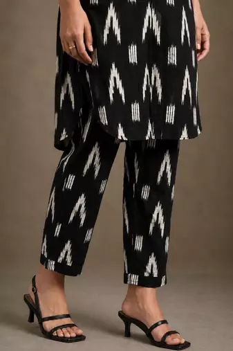 structured printed cotton kurta sets