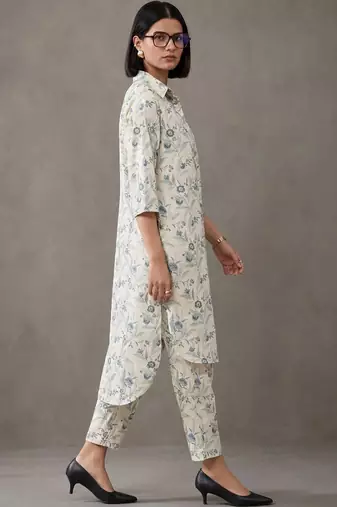 smart printed cotton kurta sets