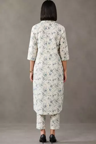 smart printed cotton kurta sets