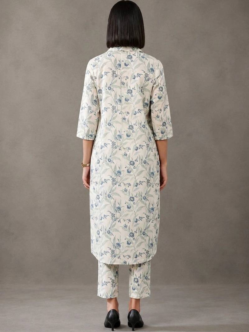 smart printed cotton kurta sets