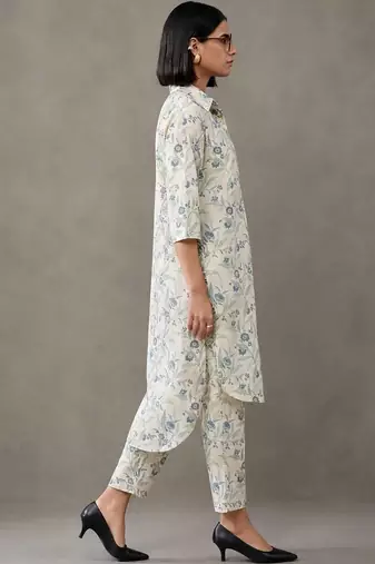 smart printed cotton kurta sets