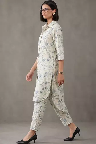 smart printed cotton kurta sets