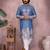 Pink heavy khadi cotton embroidery sequence work and print work premium designer only kurta