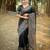 black silk blend saree