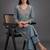 tailored women embroidered kurta with palazzos