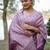 lavender woven design silk blend saree
