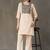 structured women embroidered kurta with trousers