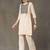 structured women embroidered kurta with trousers