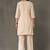 structured women embroidered kurta with trousers