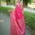 pink silk blend saree
